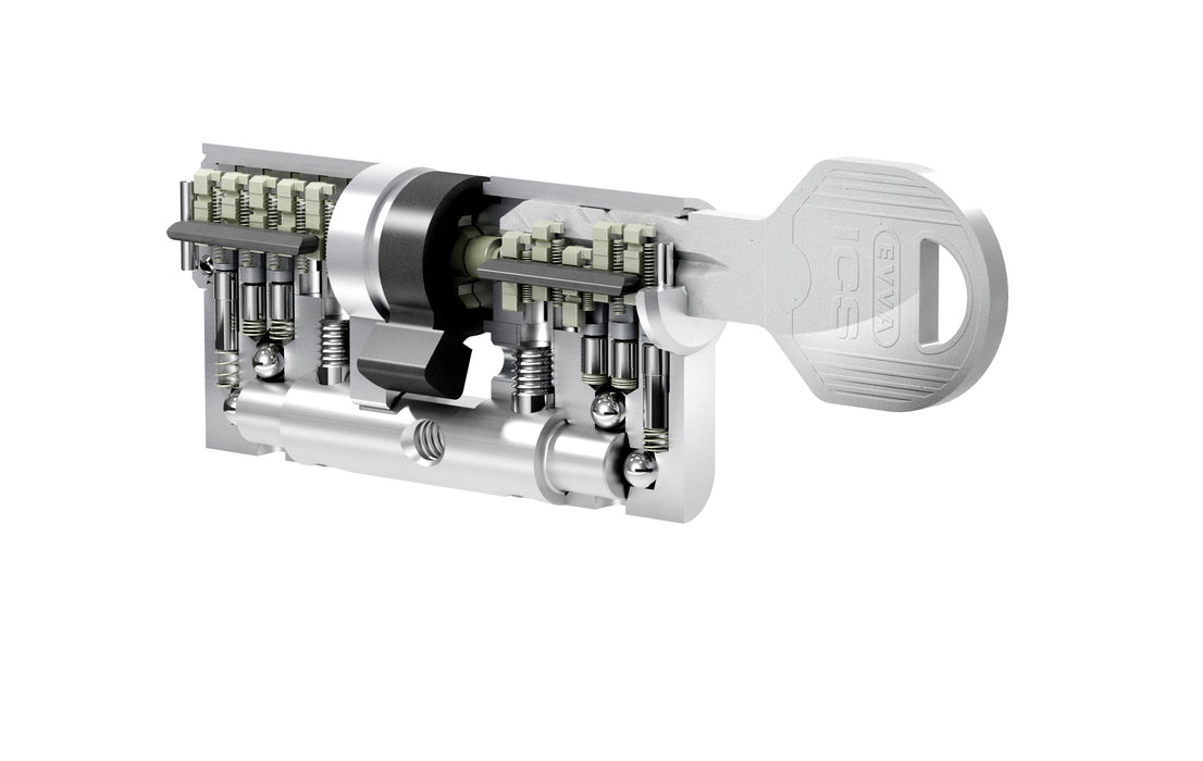 EVVA ICS Profilzylinder inkl. 3 Schlüssel